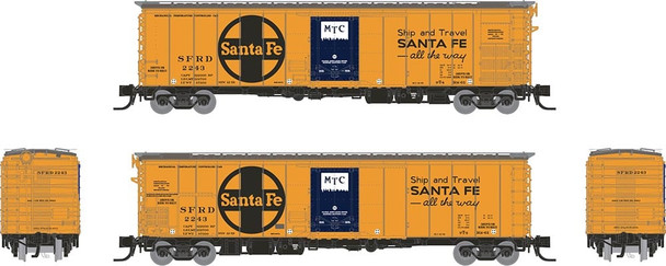 Rapido 561010 N Scale Santa Fe All The Way RR-61 Mechanical Reefer 4-Pack