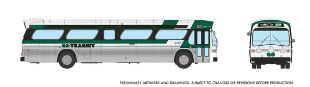 Rapido 753109 HO Scale GO Transit Late New Look Bus Deluxe #1033