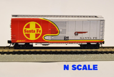 Value Trains HO Scale 40-207 40' PS-1 Boxcar BNSF Santa Fe Heritage 70 New