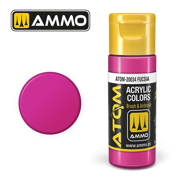AMMO by Mig Jimenez ATOM-20034 Atom Color paint 17mL ATOM Atom Color Fucsia