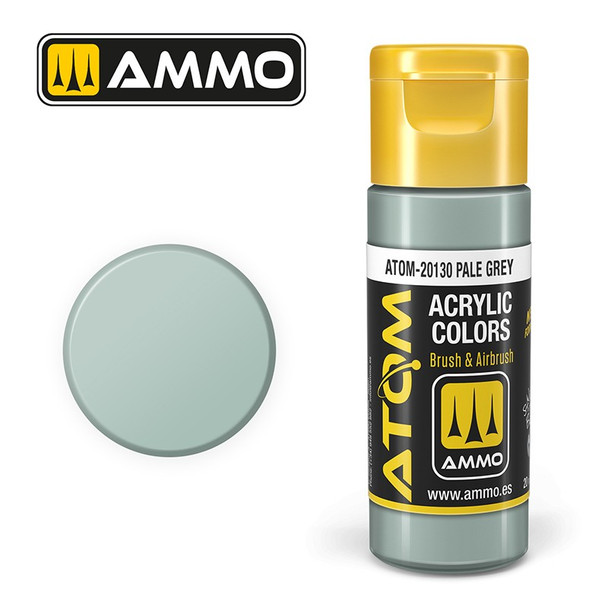 AMMO by Mig Jimenez ATOM-20130 Atom Color paint 17mL ATOM Atom Color Pale Grey
