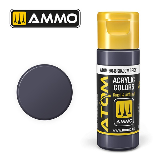 AMMO by Mig Jimenez ATOM-20148 17mL ATOM Atom Color Shawdow Grey