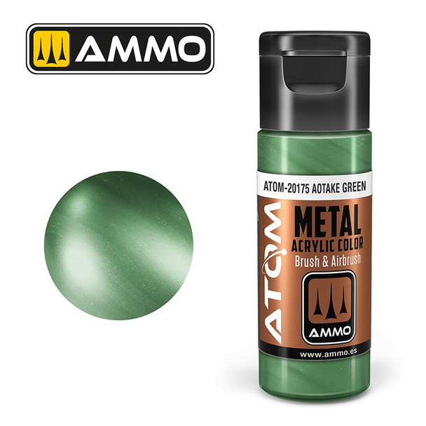 AMMO by Mig Jimenez ATOM-20175 17mL ATOM Atom Metallic Aotake Grn