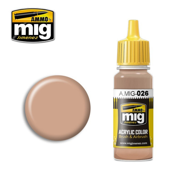 AMMO by Mig Jimenez A.MIG-0026 Acrylic color 17mL jar ACRYLIC Sand Brown Acrylic