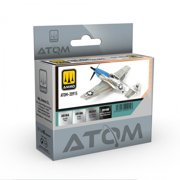 AMMO by Mig Jimenez ATOM-20915 17mL ATOM Bare Metal Aircraft Clrs