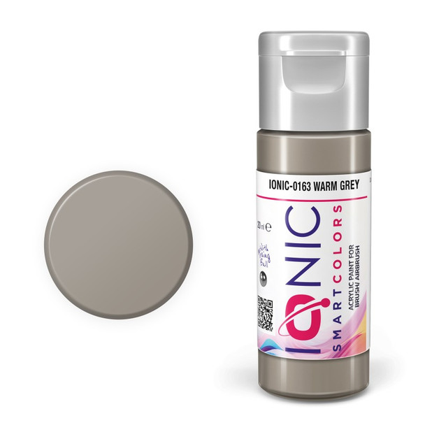 AMMO by Mig Jimenez IONIC-0163 High quality paint 20mL jar IONIC Warm Grey