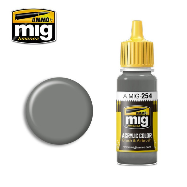 AMMO by Mig Jimenez A.MIG-0254 Acrylic color 17mL jar ACRYLIC RLM 75 Grauviole