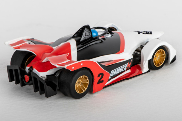 AFX 22015 HO 2022 Formula N Open-Wheel White/Black/Red Mega G+ Slot Car