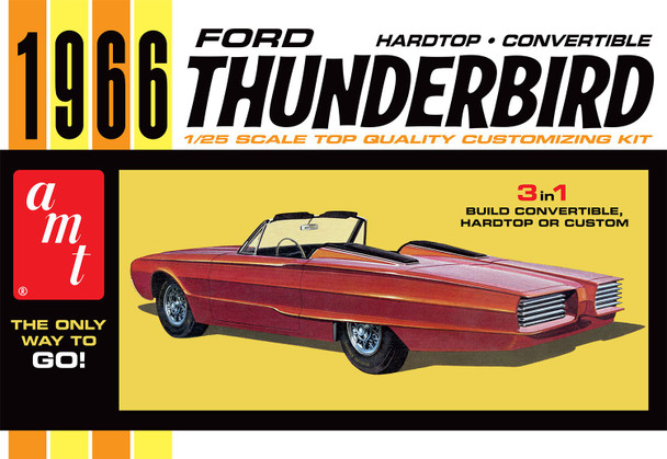AMT 1328 1:25 Scale 1966 Ford Thunderbird Hardtop/Convertible Plastic Model Kit