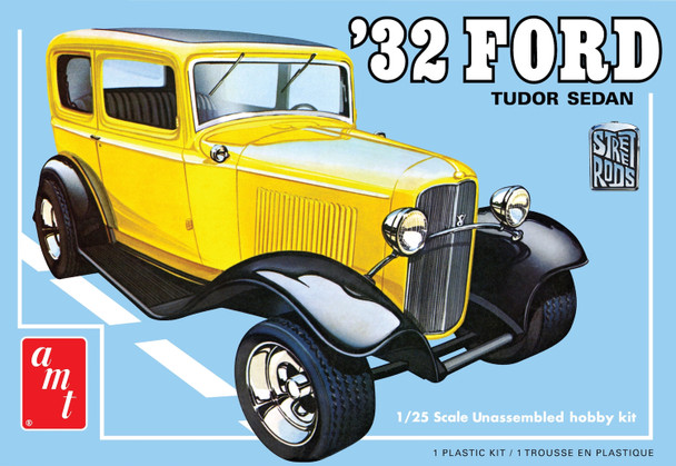AMT 1414 1:25 Scale 1932 Ford Sedan Street Rods Series Plastic Model Kit