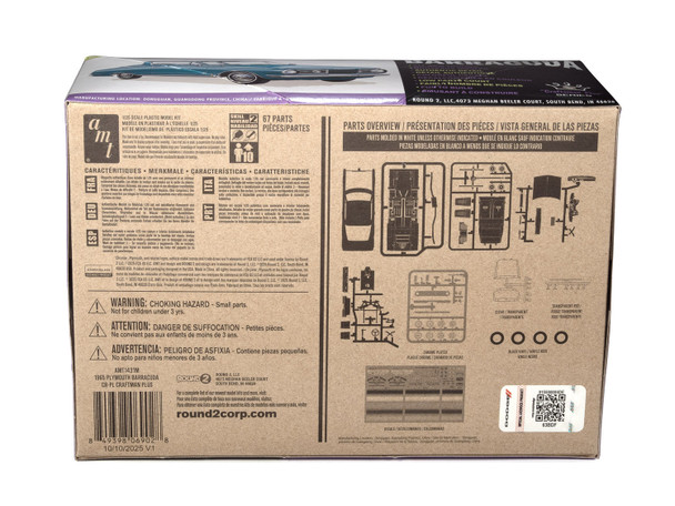 AMT 1431M 1:25 Scale 1965 Plymouth Barracuda Craftsman Plus Plastic Model Kit