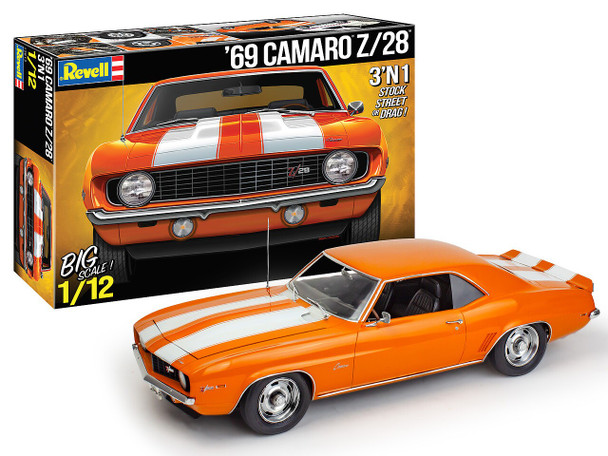 Revell 12812 1:12 Scale 1969 Chevrolet Camaro Z/28 Plastic Model Kit