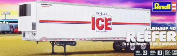 Revell 14541 1:32 Scale Fruehauf 40' Semi Trailer Plastic Model Kit