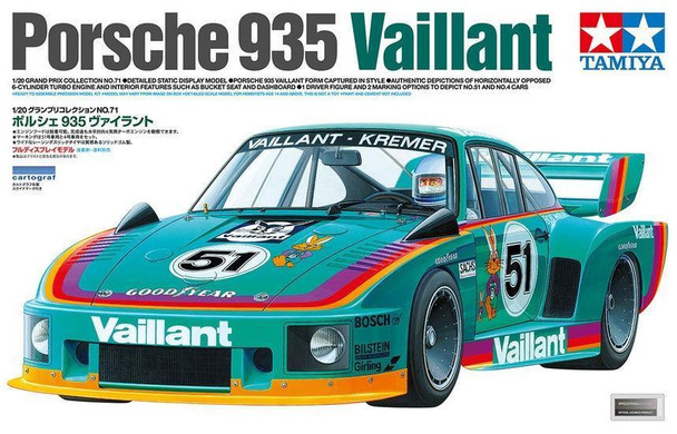 Tamiya 20071 1:20 Scale Porsche 935 Vaillant Plastic Model Kit