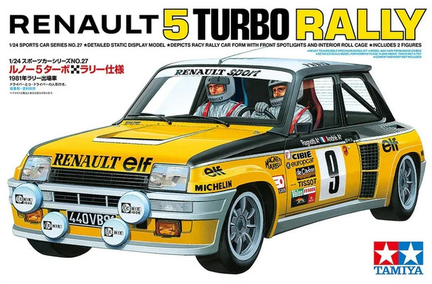 Tamiya 24027 1:24 Scale Renault 5 Turbo Rally Kit C 427 Plastic Model Kit