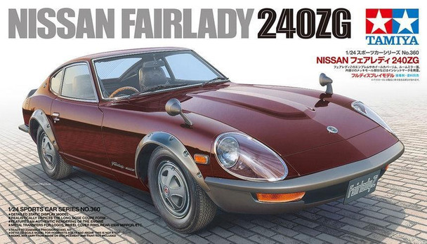 Tamiya 24360 1:24 Scale Nissan Fairlady 240ZG Plastic Model Kit Display