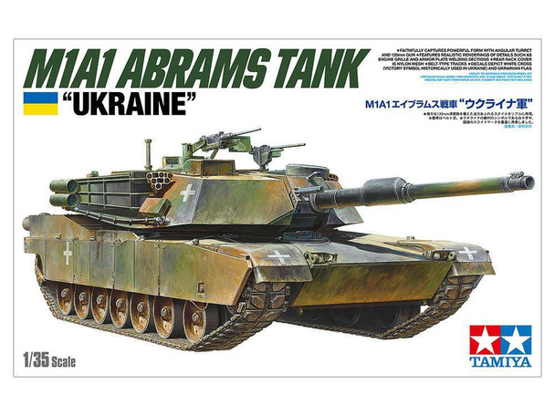Tamiya 25216 1:35 Scale M1A1 Abrams Tank "Ukraine" Plastic Model Kit