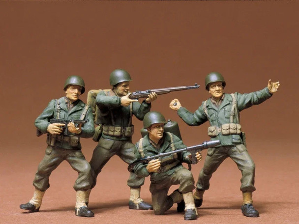 Tamiya 35013 1:35 Scale U.S. Army Infantry Figure Set Plastic Model Figure Kit