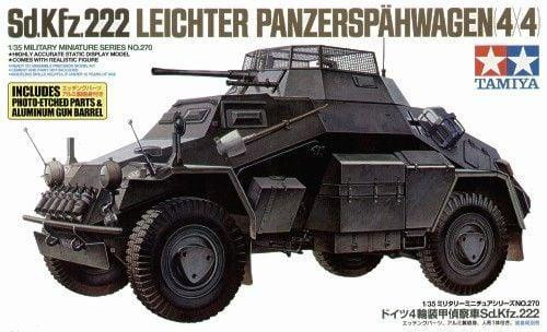 Tamiya 35270 1:35 Scale German Sd.Kfz 222 w/Photo Etched Part Plastic Model Kit