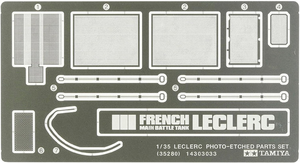 Tamiya 35280 LECLERC PHOTO-ETCHED PART Detail Up Parts