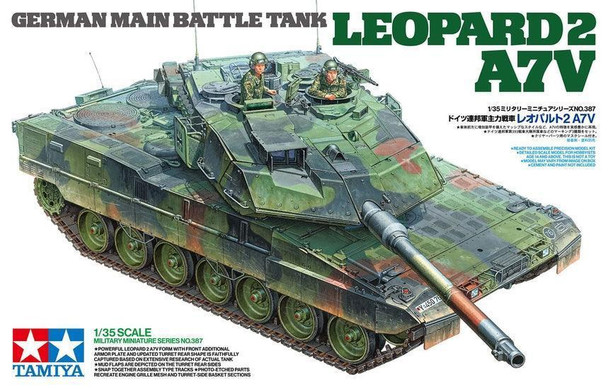 Tamiya 35387 1:35 Scale German Main Battle Tank Leopard 2 A7V Plastic Model Kit