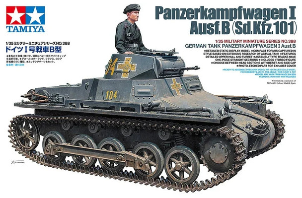 Tamiya 35388 1:35 Scale German Tank Panzer I Ausf.B Plastic Model Kit