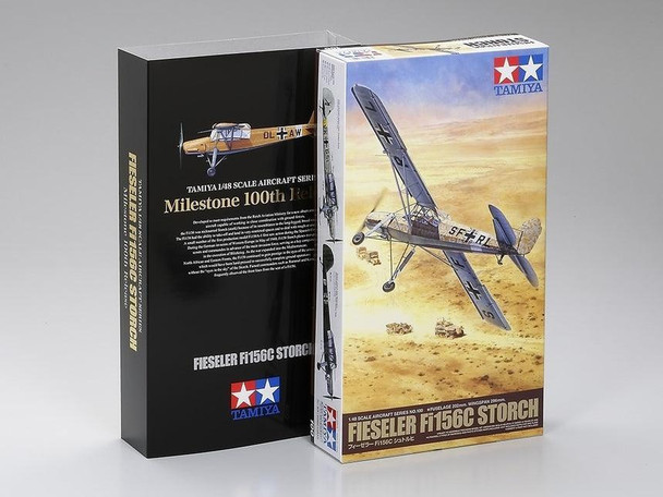Tamiya 61100 1:48 Scale Fieseler Fi 156C Storch Plastic Model Kit