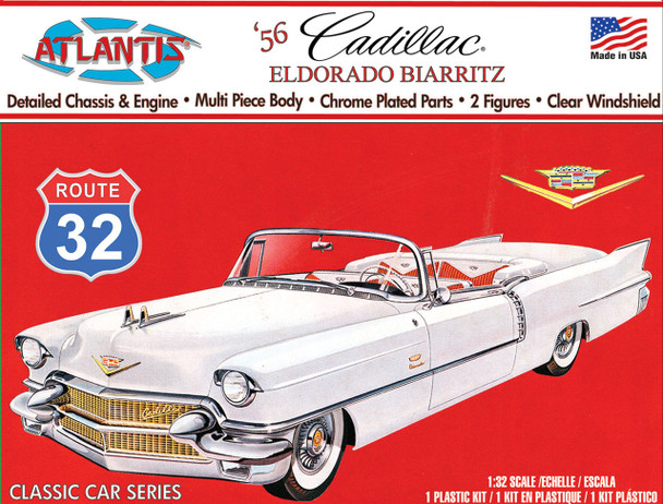 Atlantis H1200 1:32 1956 Cadillac Eldorado Classic Car Plastic Model Kit