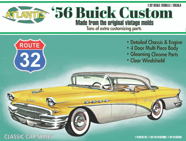 Atlantis H1230 1:32 1956 Buick Century Custom Classic Car Plastic Model Kit