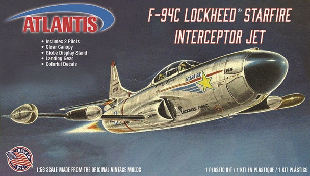 Atlantis H210 1:56 Lockheed F-94C Starfire Interceptor with Swivel Stand Kit