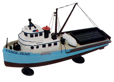 Atlantis L72122 1:160 Tuna Seiner Corsair Fishing Boat Plastic Model Kit