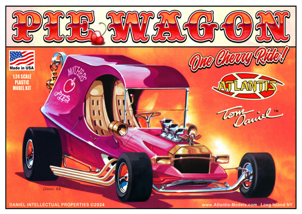 Atlantis M6738 1:24 Tom Daniel Pie Wagon Mothers Pies Show Rod Plastic Model Kit