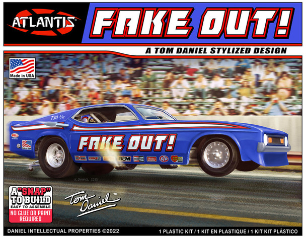 Atlantis M8275 1:32 Tom Daniel Fake Out Funny Car Snap Plastic Model Kit