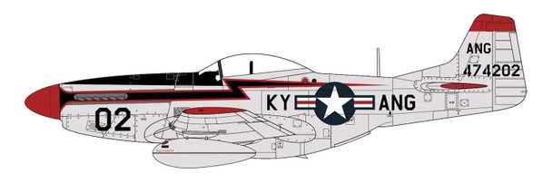 Airfix A02047A 1:72 North American F-51D Mustang Military Plastic Model Kit