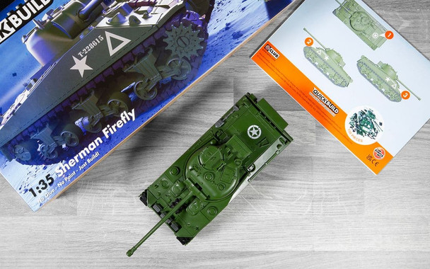 Airfix J6042 Sherman Firefly Tank QUICKBUILD Plastic Model Kit Hobby Collectible