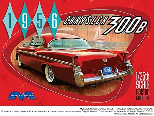 Moebius 1207 1:25 1956 Chrysler 300B Plastic Model Kit Hobby Collectible