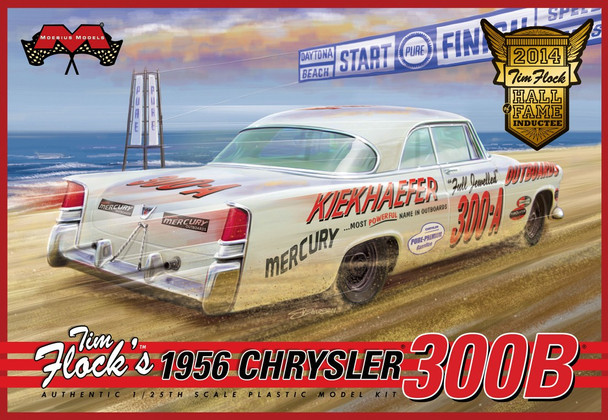 Moebius 1212 1:25 1956 Chrysler 300B Tim Flock Plastic Model Kit Hobby