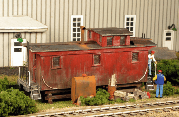 Monroe Models 2220 HO Scale Yard Office Caboose Model Railroad Building Kit