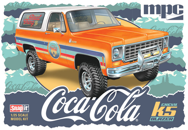 MPC 1022 1:25 Super Snap Chevy K5 Blazer Coke Plastic Model Kit Hobby Display