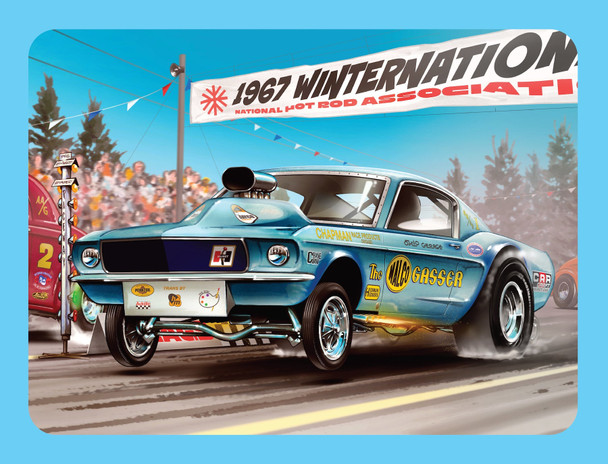 MPC 1027 1:25 Ohio George Malco Gasser Mustang (Collectors Tin) Plastic Model Ki