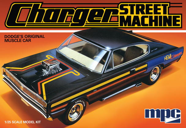 MPC 1028 1:25 1967 Dodge Charger Street Machine Plastic Model Kit Hobby