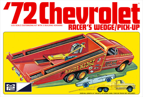 MPC 885 1:25 1972 Chevy Racer's Wedge Pick Up Plastic Model Kit Hobby Display