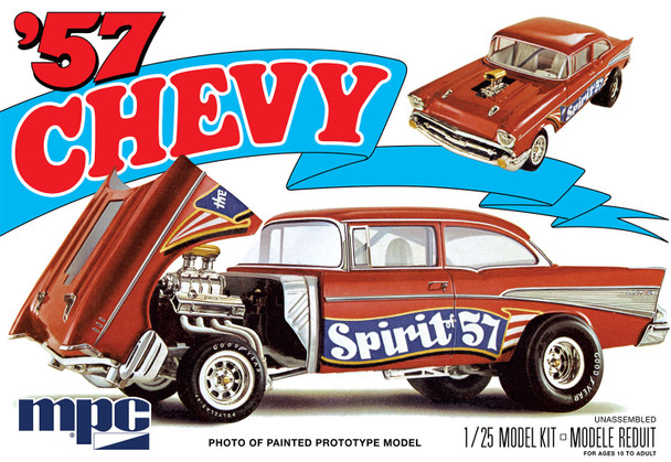 MPC 904 1:25 1957 Chevy Bel Air "Spirit of 57" Plastic Model Kit Hobby