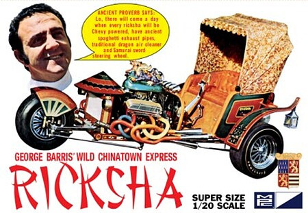 MPC 965 1:20 George Barris Ricksha Chinatown Express Show Rod Plastic Model Kit