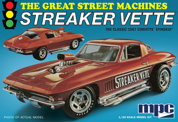 MPC 973 1:25 1967 Chevy Corvette Stingray "Streaker Vette" Plastic Model Kit