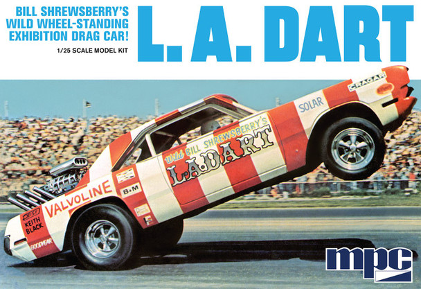 MPC 974 1:25 L.A. Dart Wheelstander Drag Car Legends Plastic Model Kit