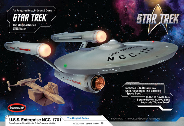 Polar Lights 1000 1:1000 Star Trek TOS USS Enterprise NCC-1701 Plastic Model Kit