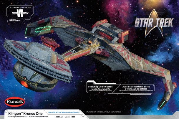 Polar Lights 997 1:350 Star Trek VI Klingon Kronos One Plastic Model Kit