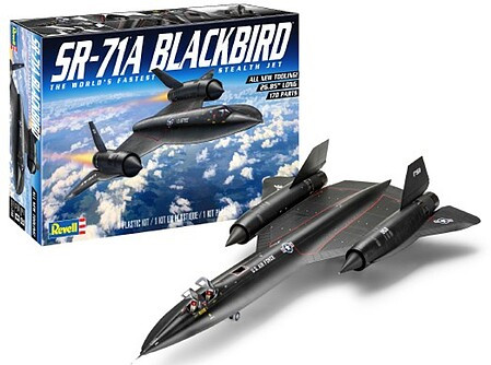 Revell 855720 1:48 Lockheed SR-71A Blackbird Spy Plane Plastic Model Kit