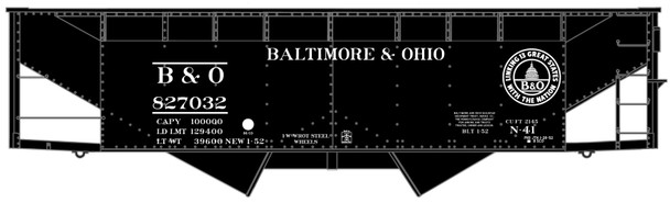 Accurail 81903 HO Scale Baltimore & Ohio N-35A 50-Ton Offset Twin Hopper
